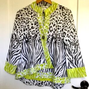 Joseph Ribkoff Reversible lightweight swing jacket. Size 8
